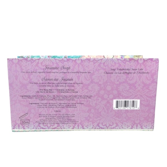 Punch Studio Peacock Swan Lake Music Box w/Luxury Jasmine Scented Soap (17610) - Picture 10 of 10